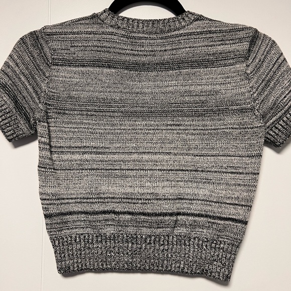 Mark Grey short sleeve knit top - Picture 2 of 2